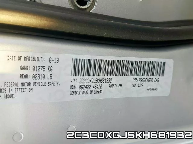 2C3CDXGJ5KH681932 фото 2