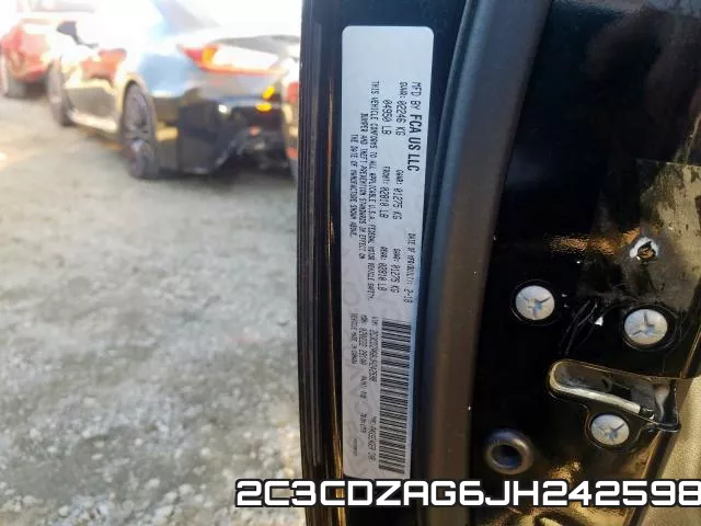 2C3CDZAG6JH242598 фото 2