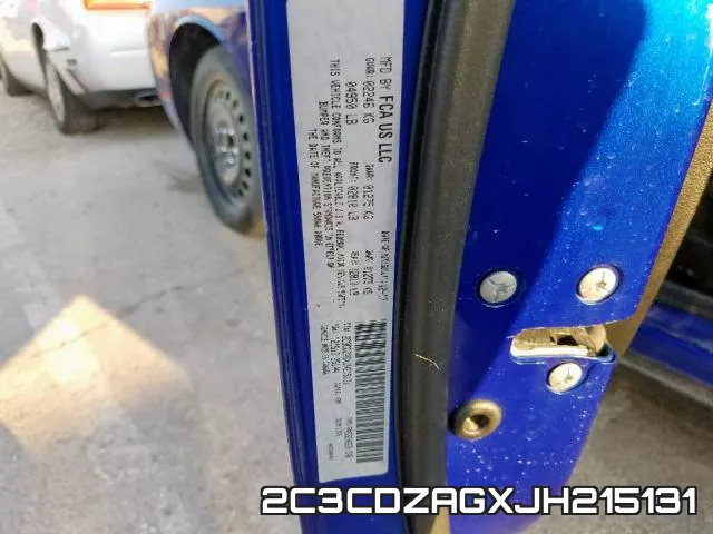 2C3CDZAGXJH215131 фото 2