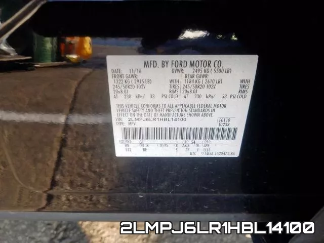 2LMPJ6LR1HBL14100 фото 2