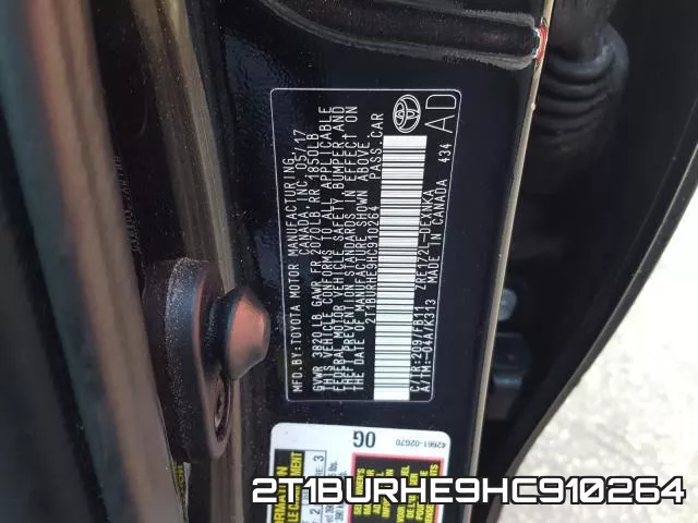 2T1BURHE9HC910264 фото 2
