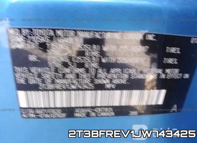 2T3BFREV1JW743425 фото 9