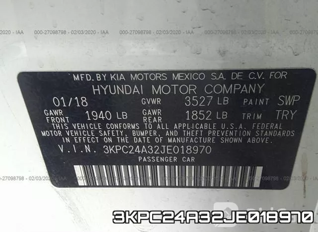 3KPC24A32JE018970 фото 9