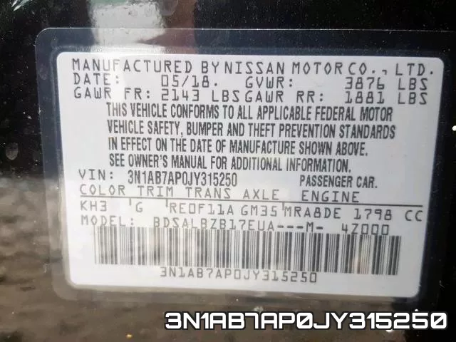3N1AB7AP0JY315250 фото 2