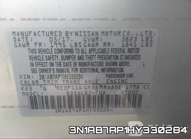 3N1AB7AP1HY330284 фото 8