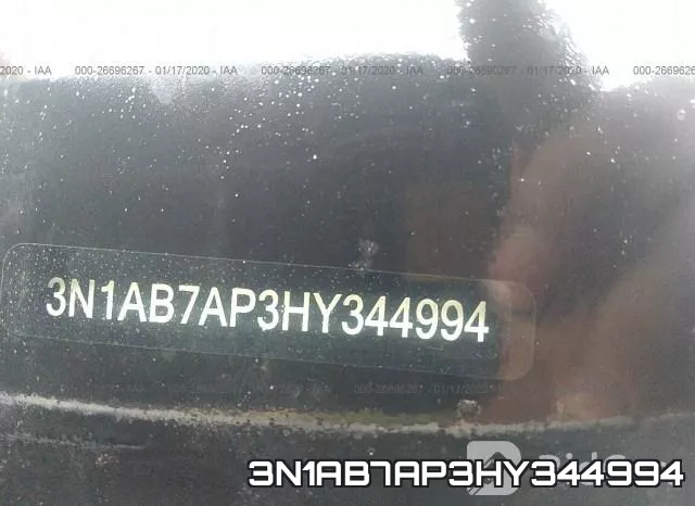 3N1AB7AP3HY344994 фото 9