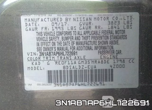 3N1AB7AP6HL722691 фото 7
