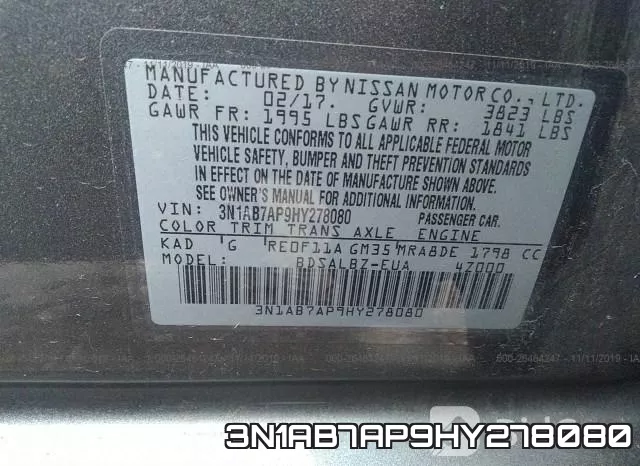 3N1AB7AP9HY278080 фото 8