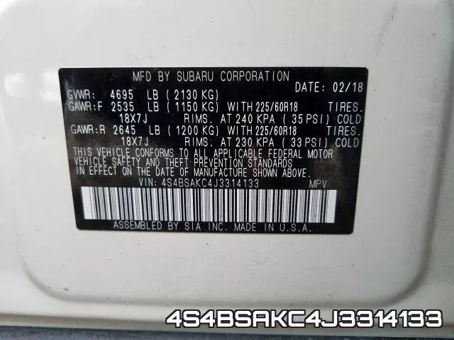 4S4BSAKC4J3314133 фото 2