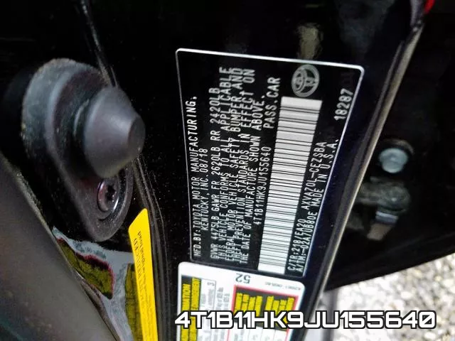 4T1B11HK9JU155640 фото 2