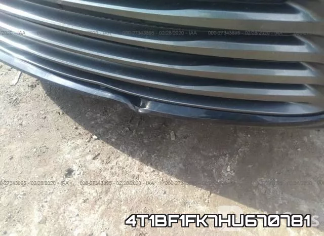 4T1BF1FK7HU670781 фото 5
