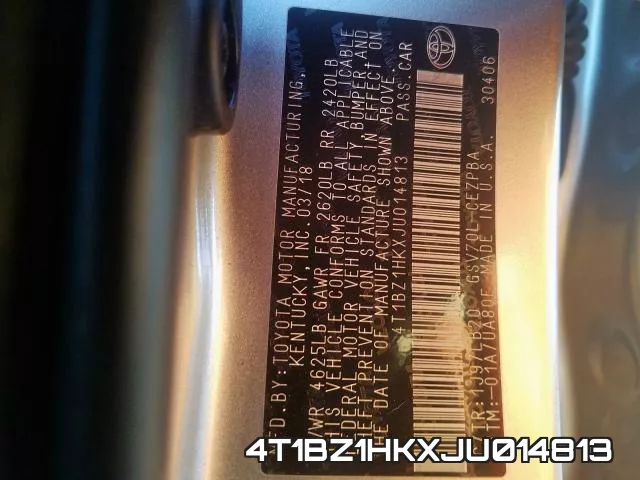 4T1BZ1HKXJU014813 фото 2