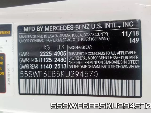 55SWF6EB5KU294570 фото 2