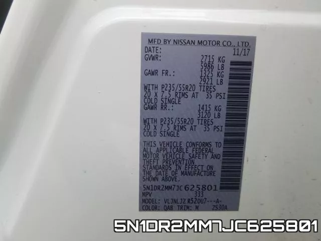 5N1DR2MM7JC625801 фото 2