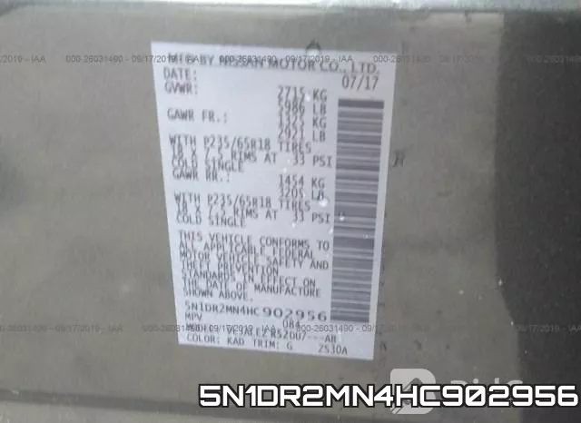 5N1DR2MN4HC902956 фото 9