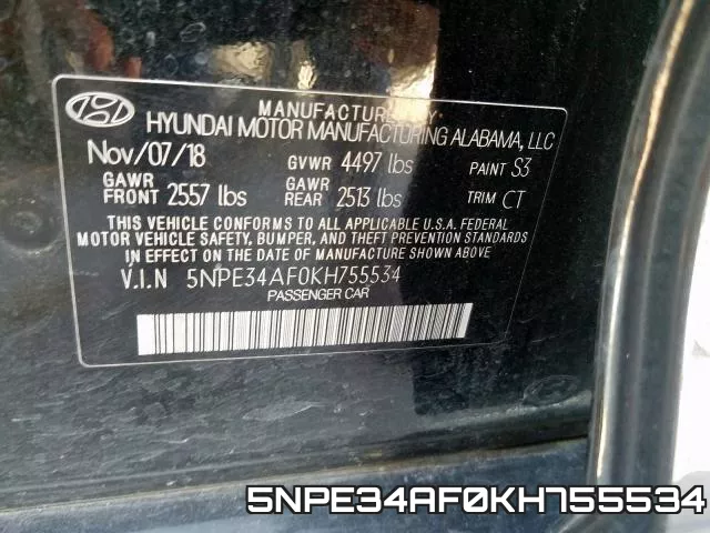 5NPE34AF0KH755534 фото 2