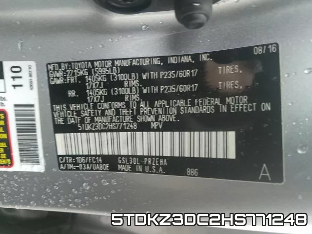 5TDKZ3DC2HS771248 фото 2