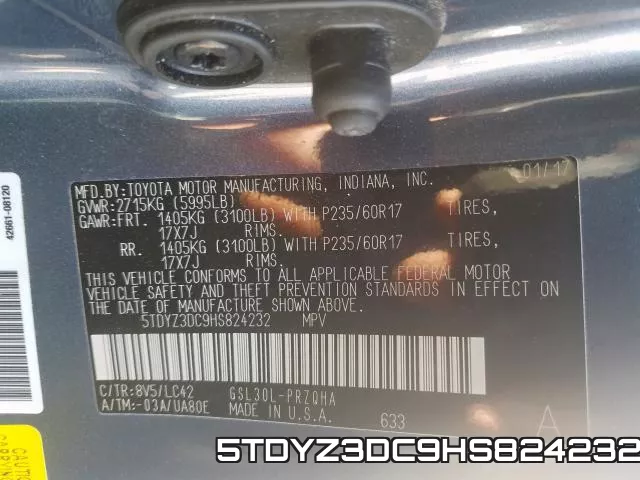 5TDYZ3DC9HS824232 фото 2