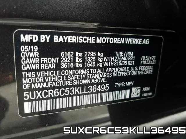 5UXCR6C53KLL36495 фото 2