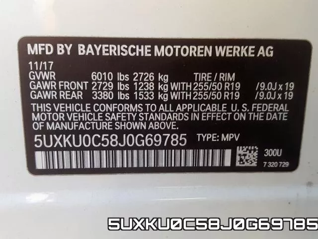 5UXKU0C58J0G69785 фото 2