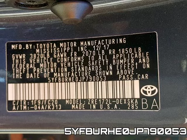 5YFBURHE0JP790053 фото 2