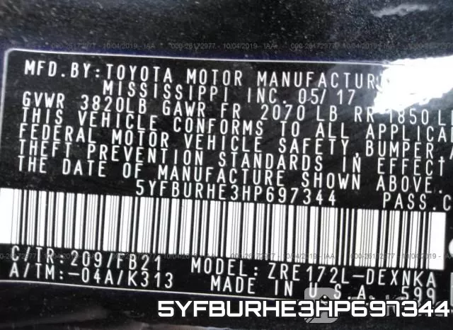 5YFBURHE3HP697344 фото 8