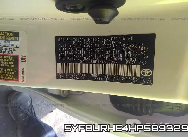 5YFBURHE4HP589329 фото 7