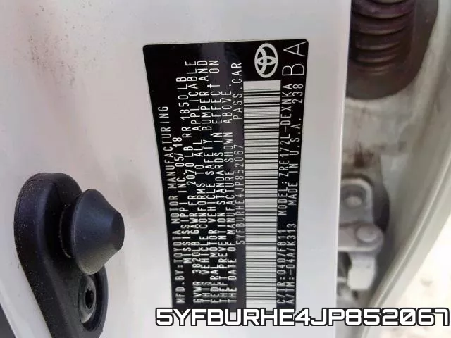 5YFBURHE4JP852067 фото 2