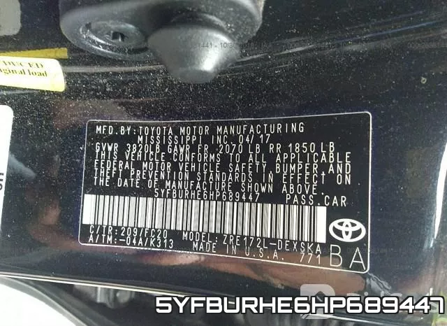 5YFBURHE6HP689447 фото 9
