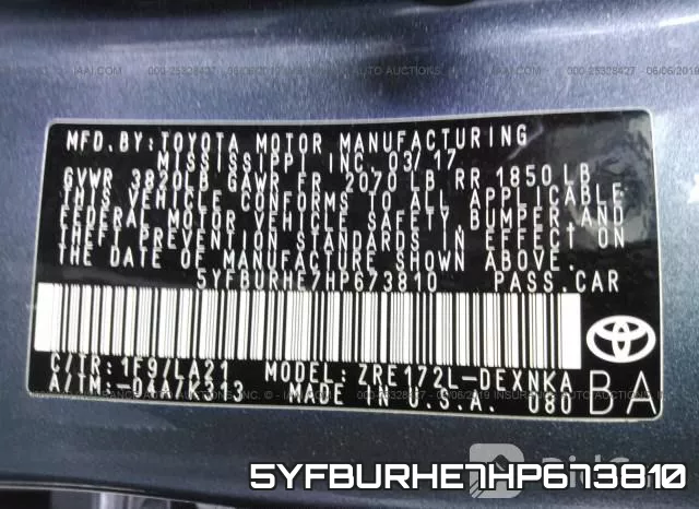 5YFBURHE7HP673810 фото 8