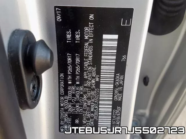JTEBU5JR7J5502723 фото 2