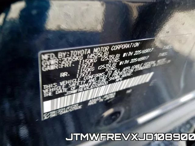 JTMWFREVXJD108900 фото 2