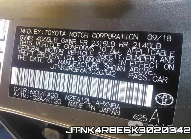 JTNK4RBE6K3020342 фото 8