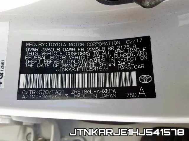 JTNKARJE1HJ541578 фото 2
