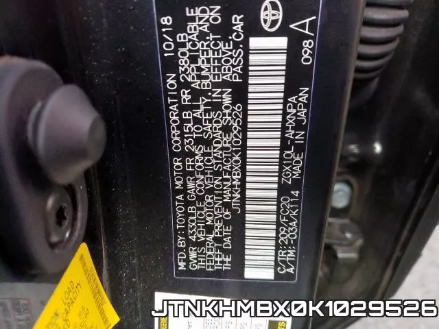 JTNKHMBX0K1029526 фото 2