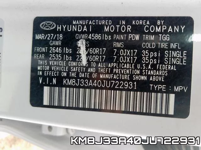 KM8J33A40JU722931 фото 2
