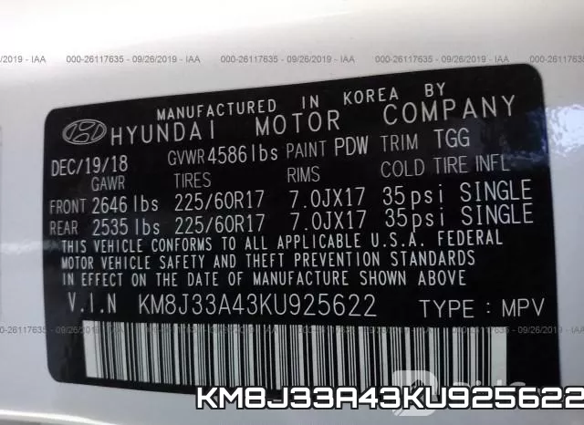KM8J33A43KU925622 фото 7