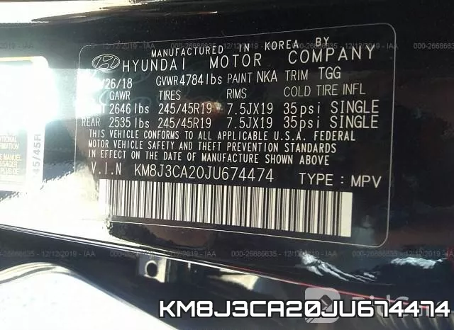 KM8J3CA20JU674474 фото 8
