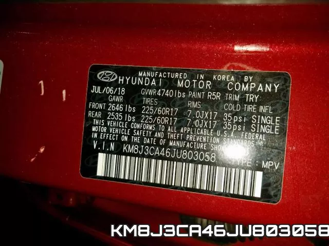 KM8J3CA46JU803058 фото 2