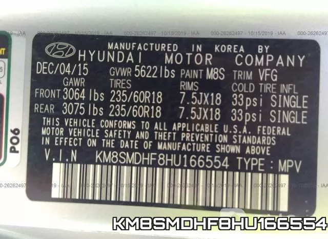 KM8SMDHF8HU166554 фото 9