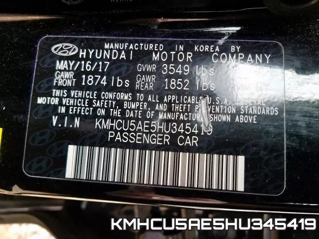 KMHCU5AE5HU345419 фото 2