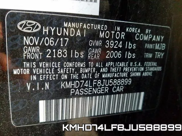 KMHD74LF8JU588899 фото 2