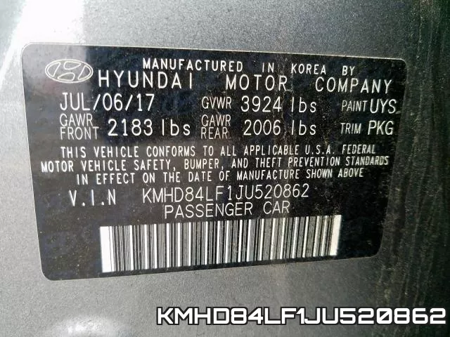 KMHD84LF1JU520862 фото 2