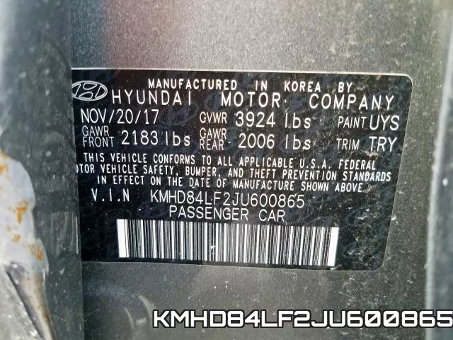 KMHD84LF2JU600865 фото 2