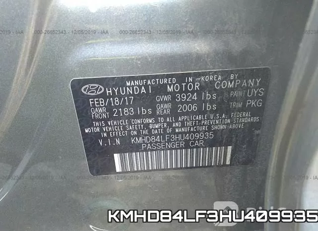 KMHD84LF3HU409935 фото 8