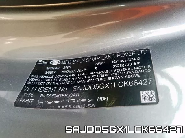 SAJDD5GX1LCK66427 фото 2