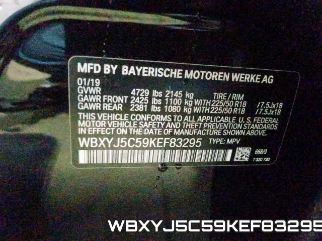 WBXYJ5C59KEF83295 фото 2