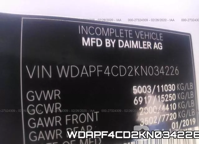 WDAPF4CD2KN034226 фото 10