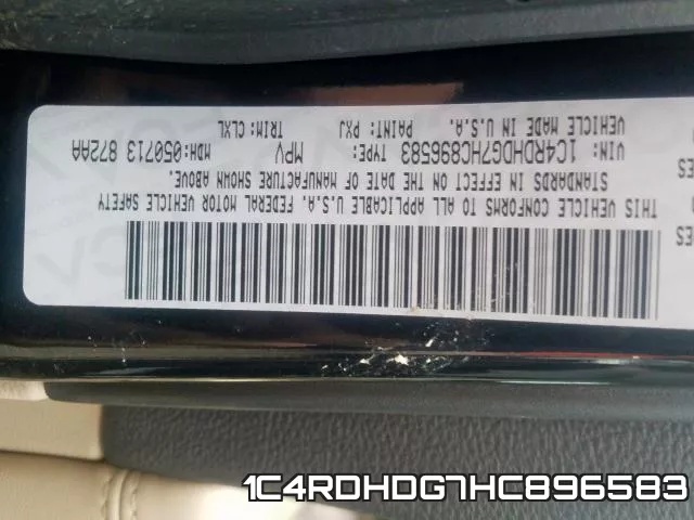 1C4RDHDG7HC896583 фото 2