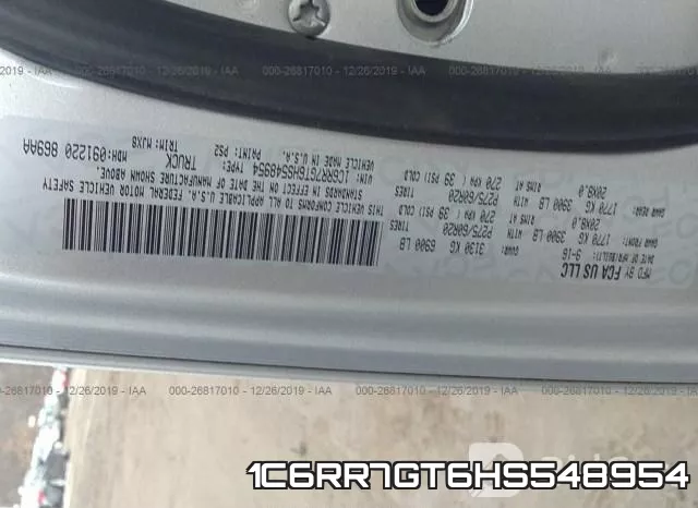 1C6RR7GT6HS548954 фото 9